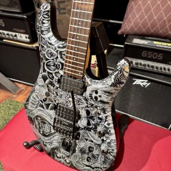STERLING by Music Man Guitars JP 50 Custom Artwork “ SILVER SKULLS”  EXCLUSIVE for Al’s Music Factory