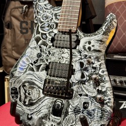 STERLING by Music Man Guitars JP 50 Custom Artwork “ SILVER SKULLS”  EXCLUSIVE for Al’s Music Factory