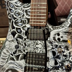 STERLING by Music Man Guitars JP 50 Custom Artwork “ SILVER SKULLS”  EXCLUSIVE for Al’s Music Factory
