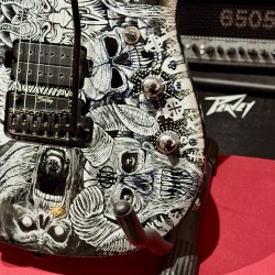 STERLING by Music Man Guitars JP 50 Custom Artwork “ SILVER SKULLS”  EXCLUSIVE for Al’s Music Factory