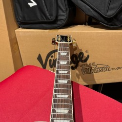 Vintage Guitars V100 30 ANNIVERSARY/ ANIVERSARIO  GREEN BURST W/ Bag