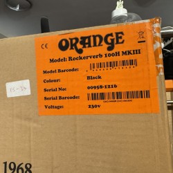 Orange Amplification ROCKERVERB 100 H BLACK  ( Funda & Footswich Incluidos)  ALL VALVE 100W/70W/50W/30W