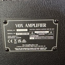 VOX AMPLIFICATION HWR2 2x12” G12H Greenbacks Hand Wired