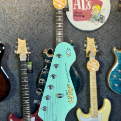 Guitarra Electrica Vintage Guitars V65 30 Anniversary Custom Art Paint “ Surf & Calaveritas” 1 of 1 LTD 2026 - Sea Foam Green