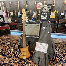 Bajo Vintage Guitars LVJ74 Pro Guitars UNIQUE JAZZ BASS Fretless 2026 Sunburst Gaucher/Zurdo Exclusive Al’s Music Factory