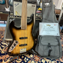 Bajo Vintage Guitars LVJ74 Pro Guitars UNIQUE JAZZ BASS Fretless 2026 Sunburst Gaucher/Zurdo Exclusive Al’s Music Factory