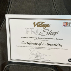 Bajo Vintage Guitars LVJ74 Pro Guitars UNIQUE JAZZ BASS Fretless 2026 Sunburst Gaucher/Zurdo Exclusive Al’s Music Factory