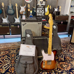 Guitarra Eléctrica Vintage Guitars LV59 Pro Shop UNIQUE TELE CUSTOM HEAVY DISTRESSED RELIC Sunb for Al’s Music Factory