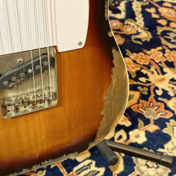 Guitarra Eléctrica Vintage Guitars LV59 Pro Shop UNIQUE TELE CUSTOM HEAVY DISTRESSED RELIC Sunb for Al’s Music Factory