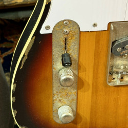 Guitarra Eléctrica Vintage Guitars LV59 Pro Shop UNIQUE TELE CUSTOM HEAVY DISTRESSED RELIC Sunb for Al’s Music Factory