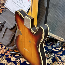 Guitarra Eléctrica Vintage Guitars LV59 Pro Shop UNIQUE TELE CUSTOM HEAVY DISTRESSED RELIC Sunb for Al’s Music Factory