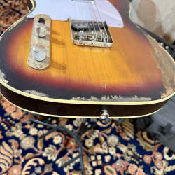 Guitarra Eléctrica Vintage Guitars LV59 Pro Shop UNIQUE TELE CUSTOM HEAVY DISTRESSED RELIC Sunb for Al’s Music Factory