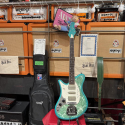 Guitarra Eléctrica Oopeg Guitars Supreme Colection Trailbreaker Mark I "Old Garage Stock" Green Paisley  LEFTY ZURDA