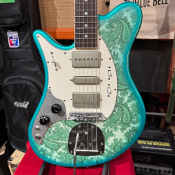 Guitarra Eléctrica Oopeg Guitars Supreme Colection Trailbreaker Mark I "Old Garage Stock" Green Paisley  LEFTY ZURDA