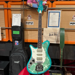 Guitarra Eléctrica Oopeg Guitars Supreme Colection Trailbreaker Mark I "Old Garage Stock" Green Paisley  LEFTY ZURDA