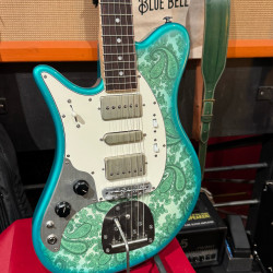 Guitarra Eléctrica Oopeg Guitars Supreme Colection Trailbreaker Mark I "Old Garage Stock" Green Paisley  LEFTY ZURDA