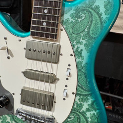 Guitarra Eléctrica Oopeg Guitars Supreme Colection Trailbreaker Mark I "Old Garage Stock" Green Paisley  LEFTY ZURDA