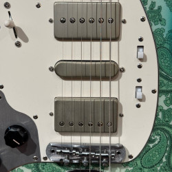 Guitarra Eléctrica Oopeg Guitars Supreme Colection Trailbreaker Mark I "Old Garage Stock" Green Paisley  LEFTY ZURDA