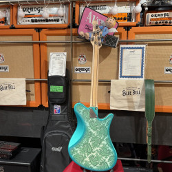 Guitarra Eléctrica Oopeg Guitars Supreme Colection Trailbreaker Mark I "Old Garage Stock" Green Paisley  LEFTY ZURDA