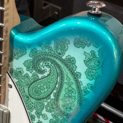 Guitarra Eléctrica Oopeg Guitars Supreme Colection Trailbreaker Mark I "Old Garage Stock" Green Paisley  LEFTY ZURDA