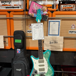 Guitarra Eléctrica Oopeg Guitars Supreme Colection Trailbreaker Mark I "Old Garage Stock" Green Paisley  LEFTY ZURDA